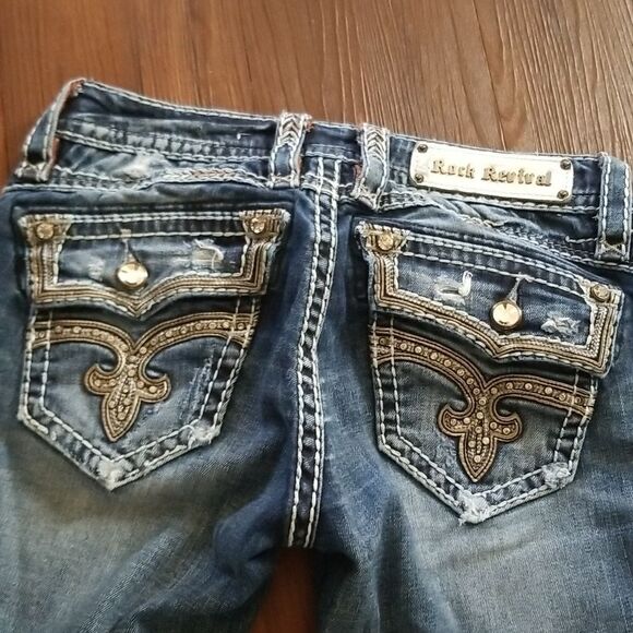 ROCK REVIVAL Boot Cut Jeans Womens size 28, Inseam 28 Brand new - Picture 5 of 8